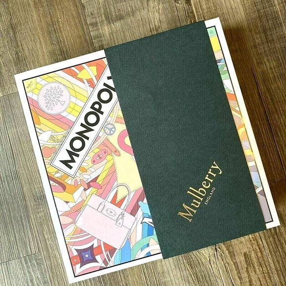 (NEW) Monopoly Board Game Mulberry Luxury Bag Limited UK Edition Sealed RARE - Picture 1 of 8